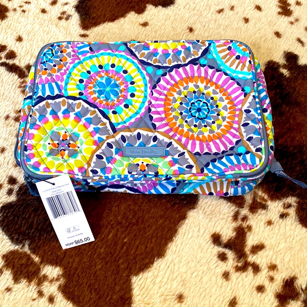 Vera Bradley Large Brush & Makeup Case